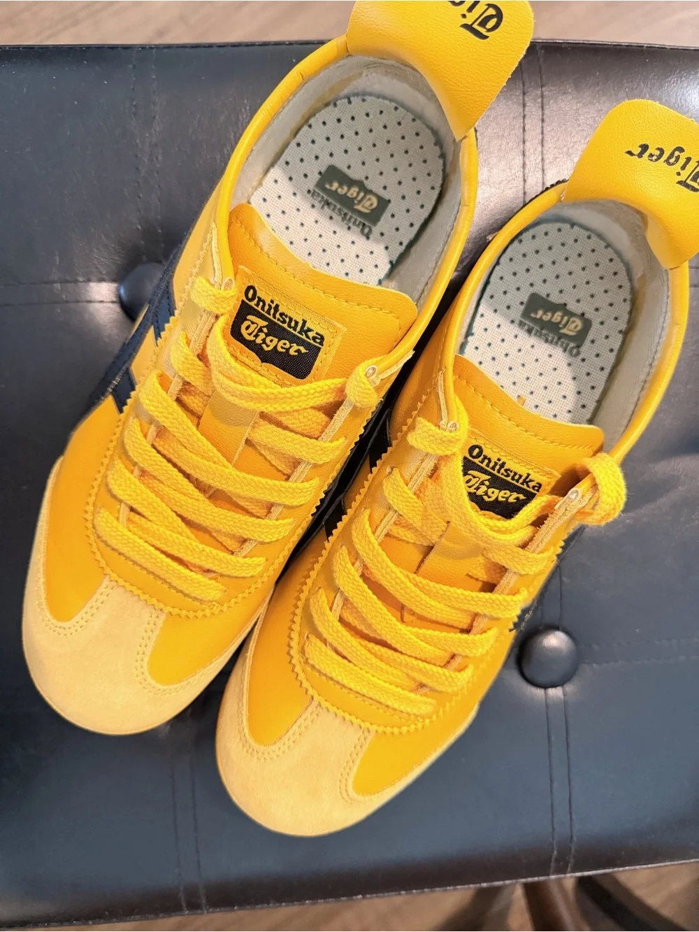 Onitsuka Tiger by Asics Yellow and Black Women’s Sneakers